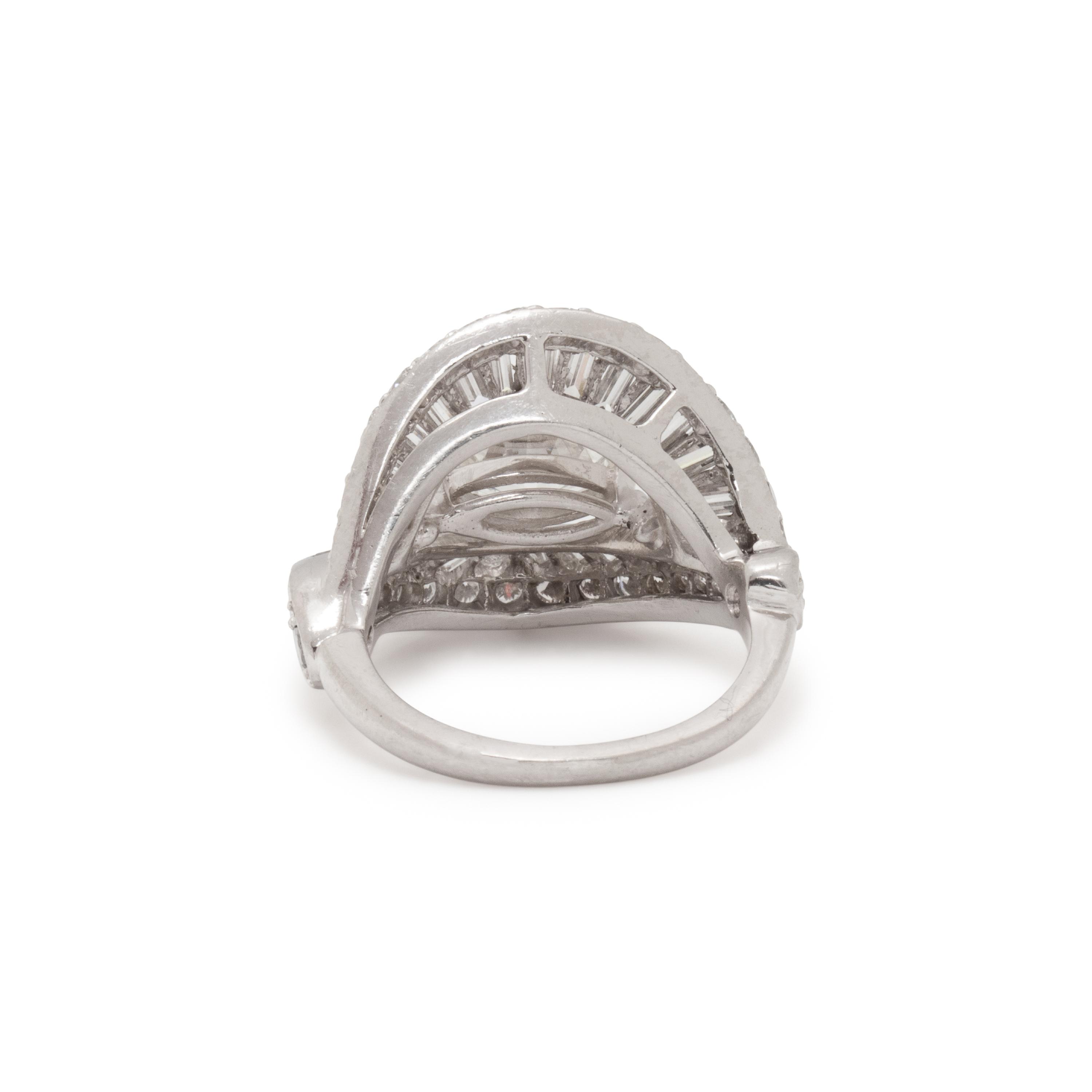 DIAMOND AND PLATINUM RING