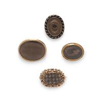 VICTORIAN, COLLECTION OF MOURNING JEWELRY