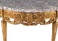 A Continental Neoclassical Giltwood Console Table