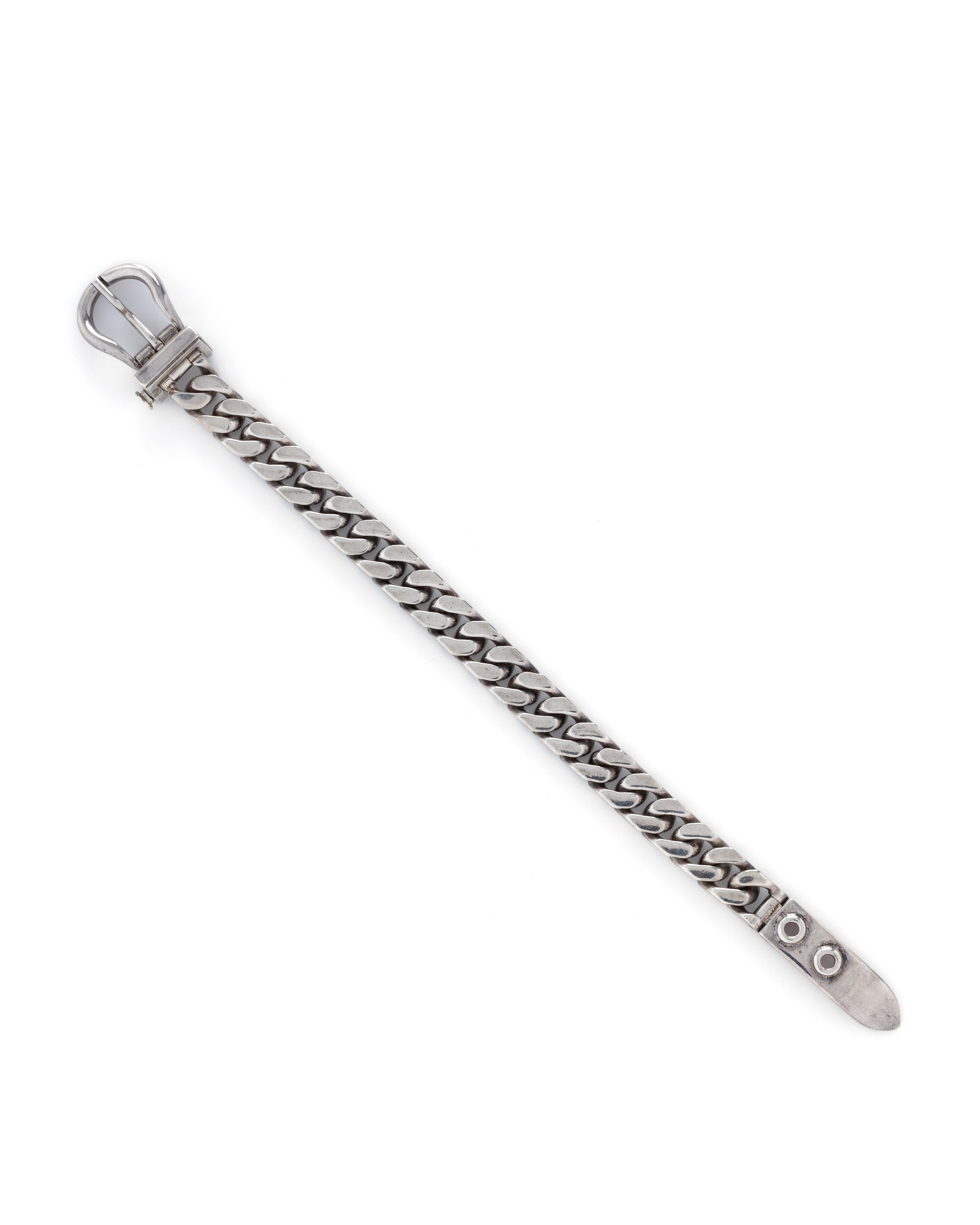 Hermès, Silver Chain Bracelet