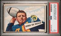 A Group of Nine 1952 Bowman Large Hall of Fame PSA Graded Football Cards,