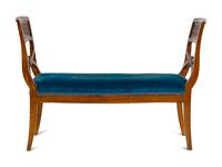 An Italian Walnut Bench