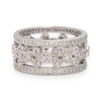 Diamond and Platinum Ring