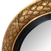 A Regency Style Giltwood Convex Mirror