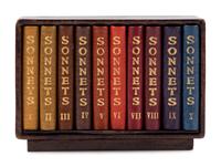 [SOBOTA, Jan (1939-2012) and SOBOTA, Jarmila, binders]. SHAKESPEARE, William (1564-1616). The Sonnets . Loket, Czech Republic: [N.p.], 2002.