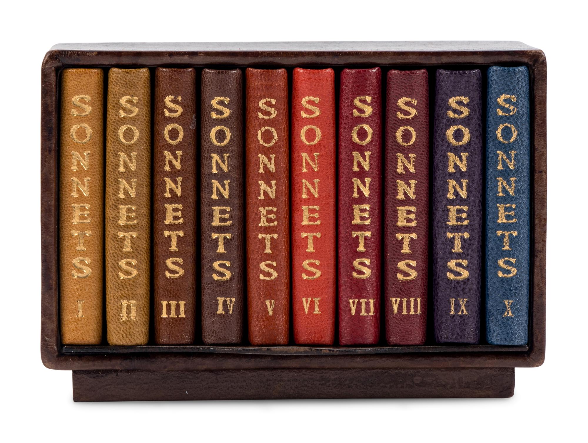 [SOBOTA, Jan (1939-2012) and SOBOTA, Jarmila, binders]. SHAKESPEARE, William (1564-1616). The Sonnets . Loket, Czech Republic: [N.p.], 2002.