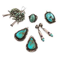 Navajo and Zuni Earrings and Pendants