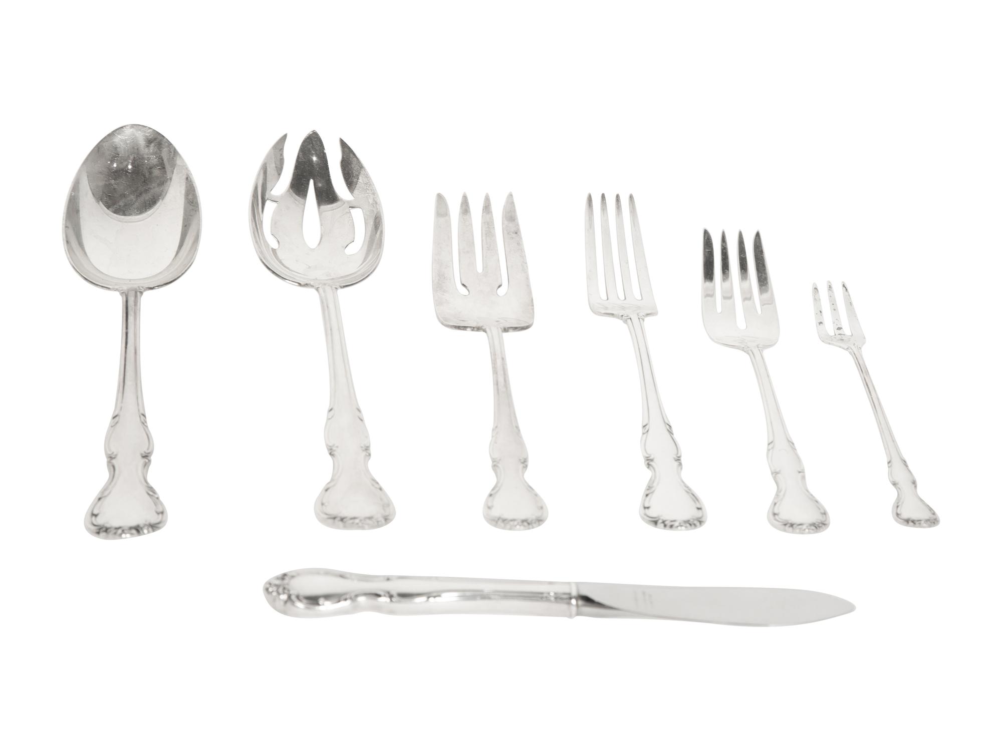 An American Silver Flatware Service