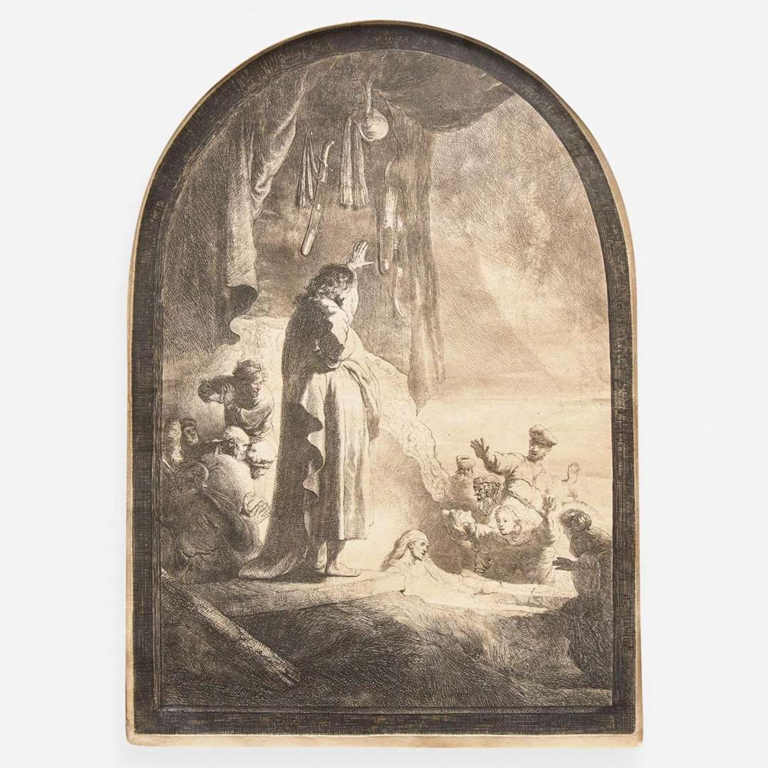 Rembrandt van Rijn (Dutch, 1606–1669) The Raising of Lazarus: The Larger Plate