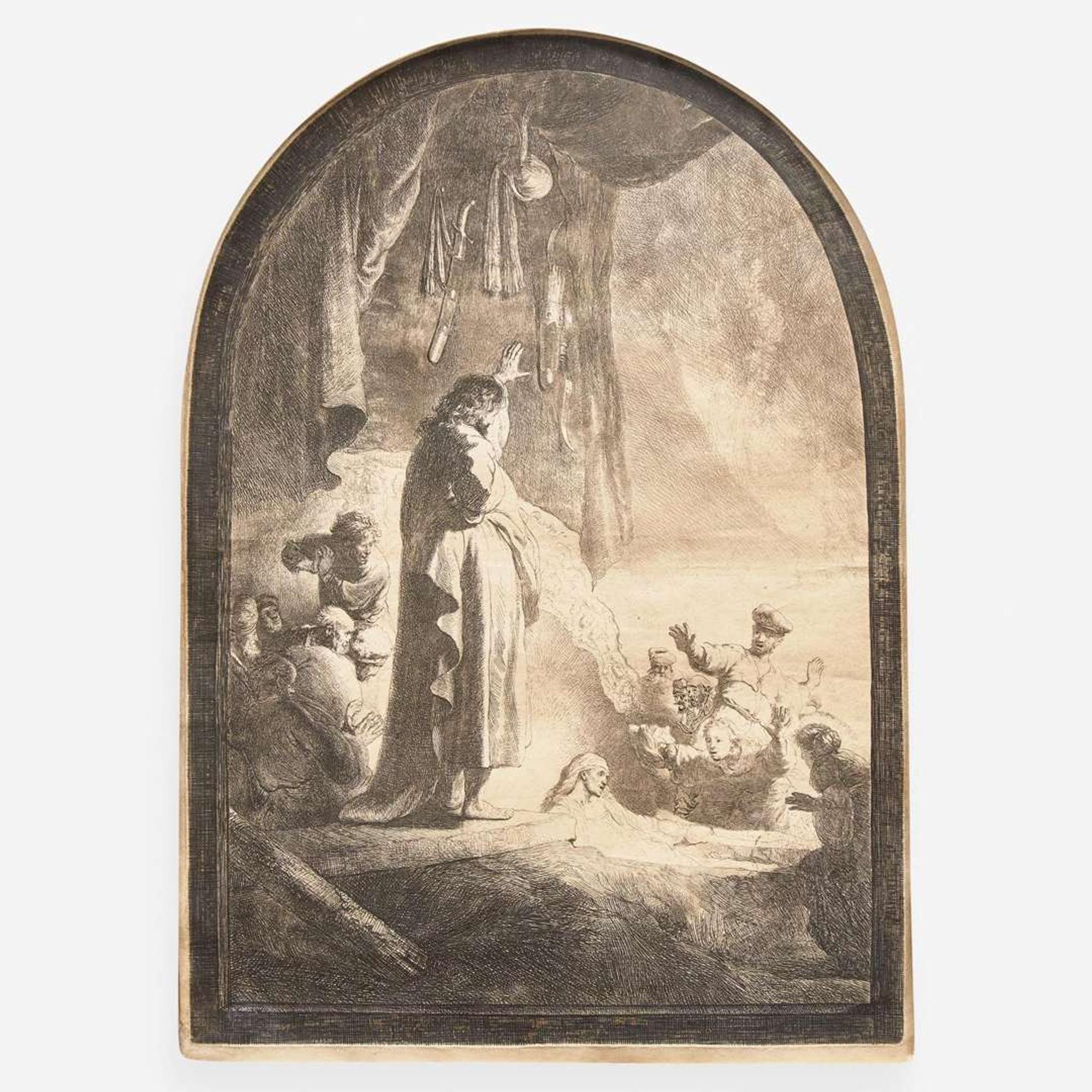 Rembrandt van Rijn (Dutch, 1606–1669) The Raising of Lazarus: The Larger Plate