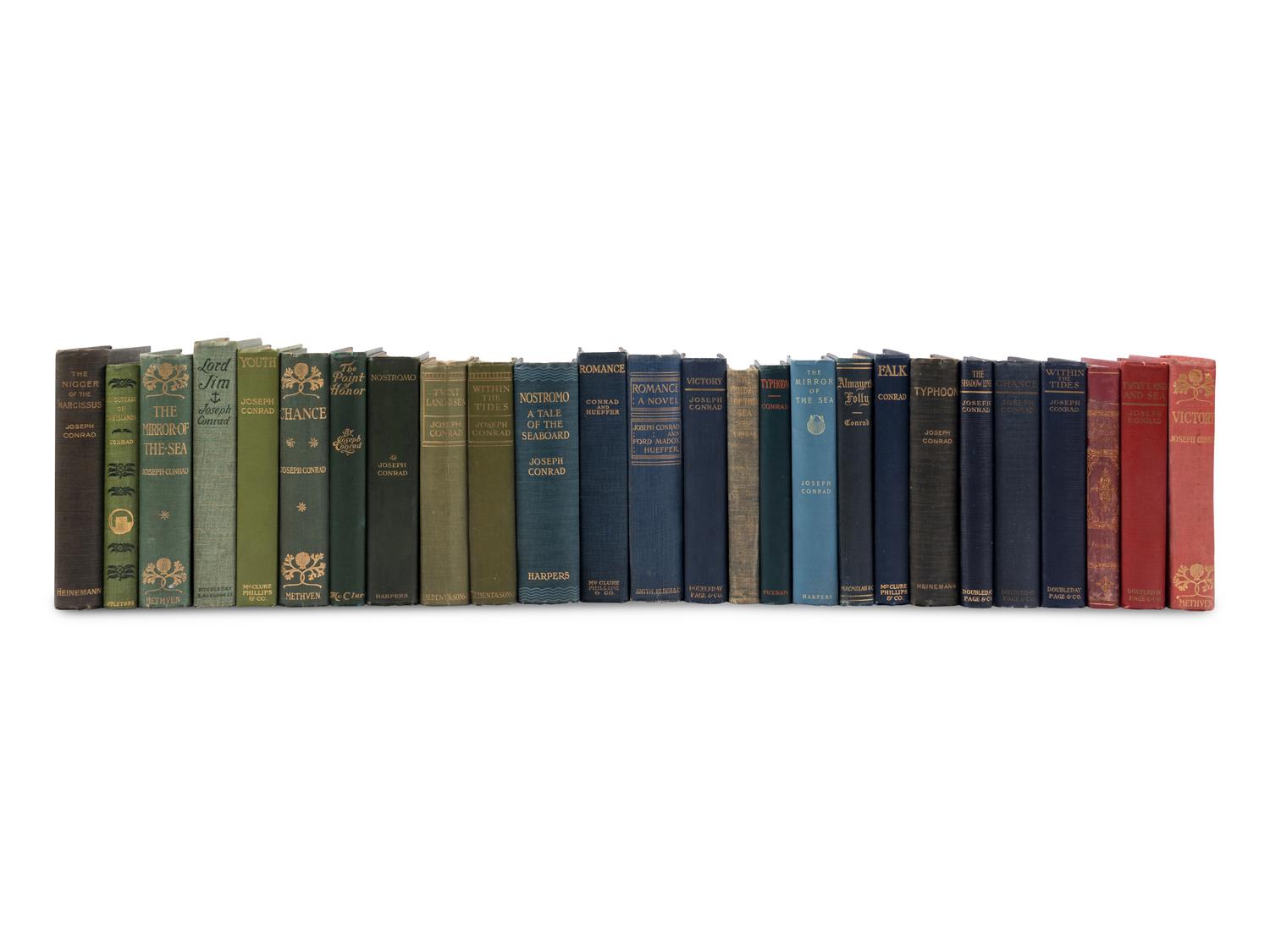 CONRAD, Joseph (1857-1924). A group of 26 works related to seafaring, MOST FIRST EDITIONS, including: