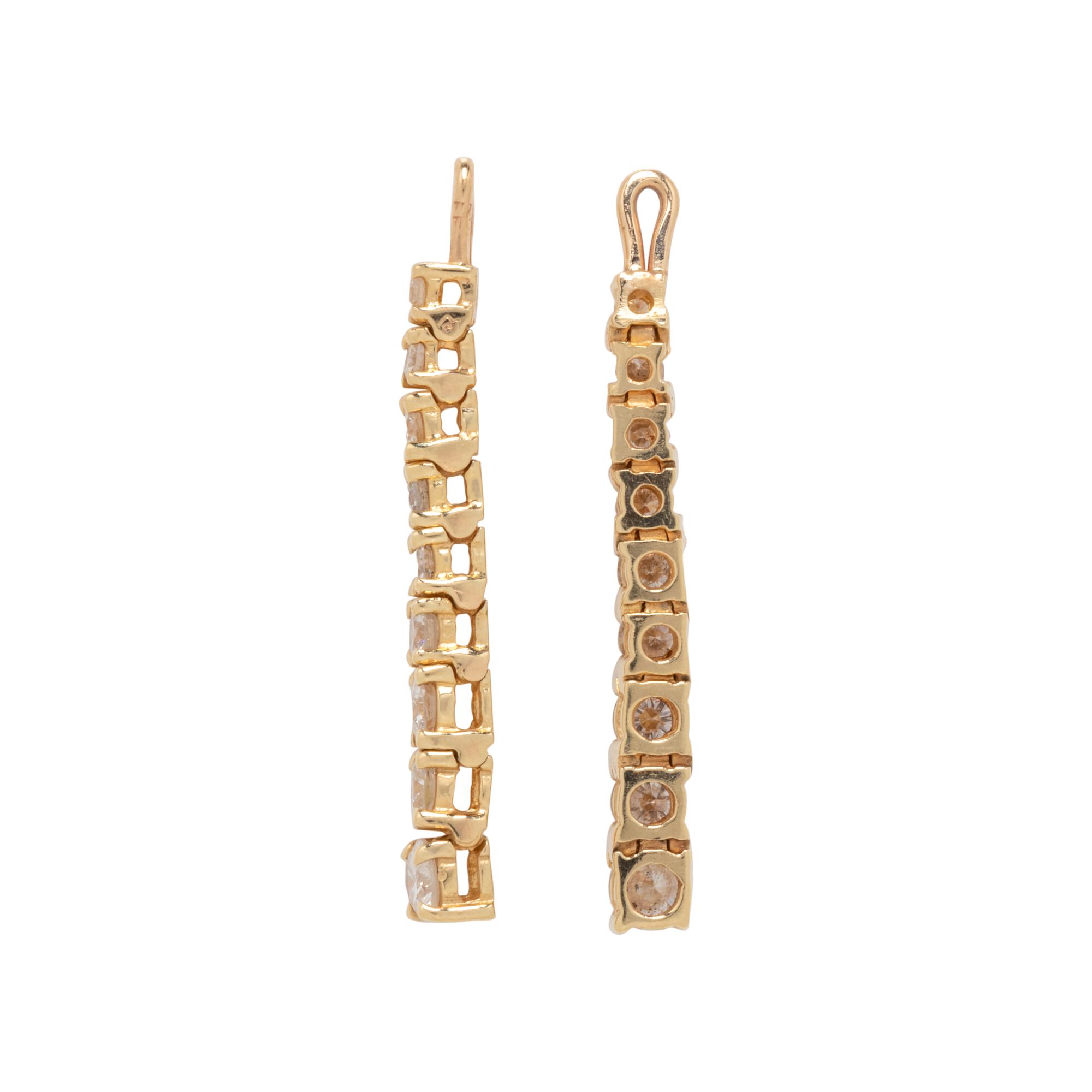 YELLOW GOLD AND DIAMOND EARRING ENHANCERS