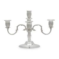 An English Silver Five-Light Candelabrum
