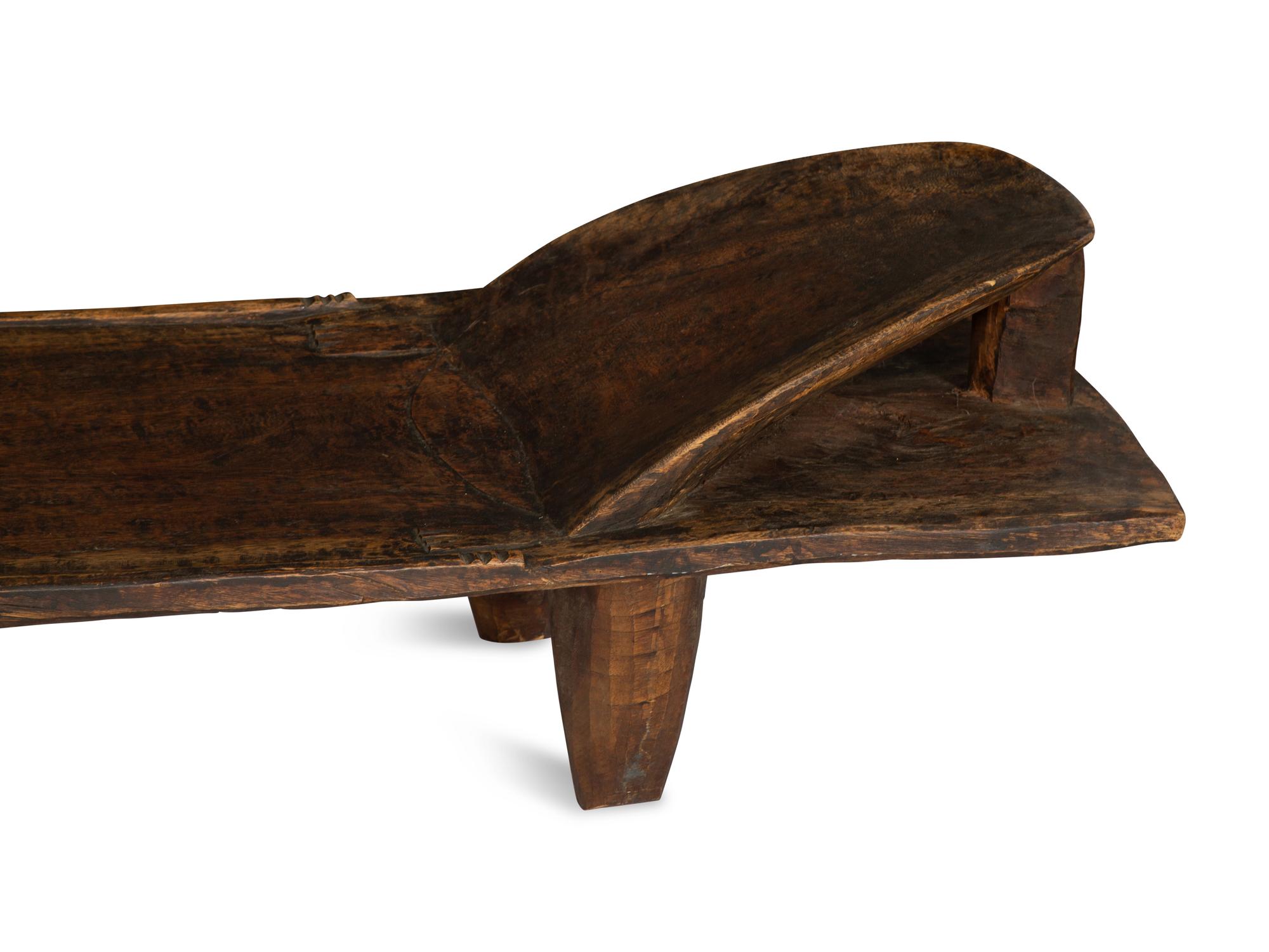 A West African Hardwood Bed and Work Bench