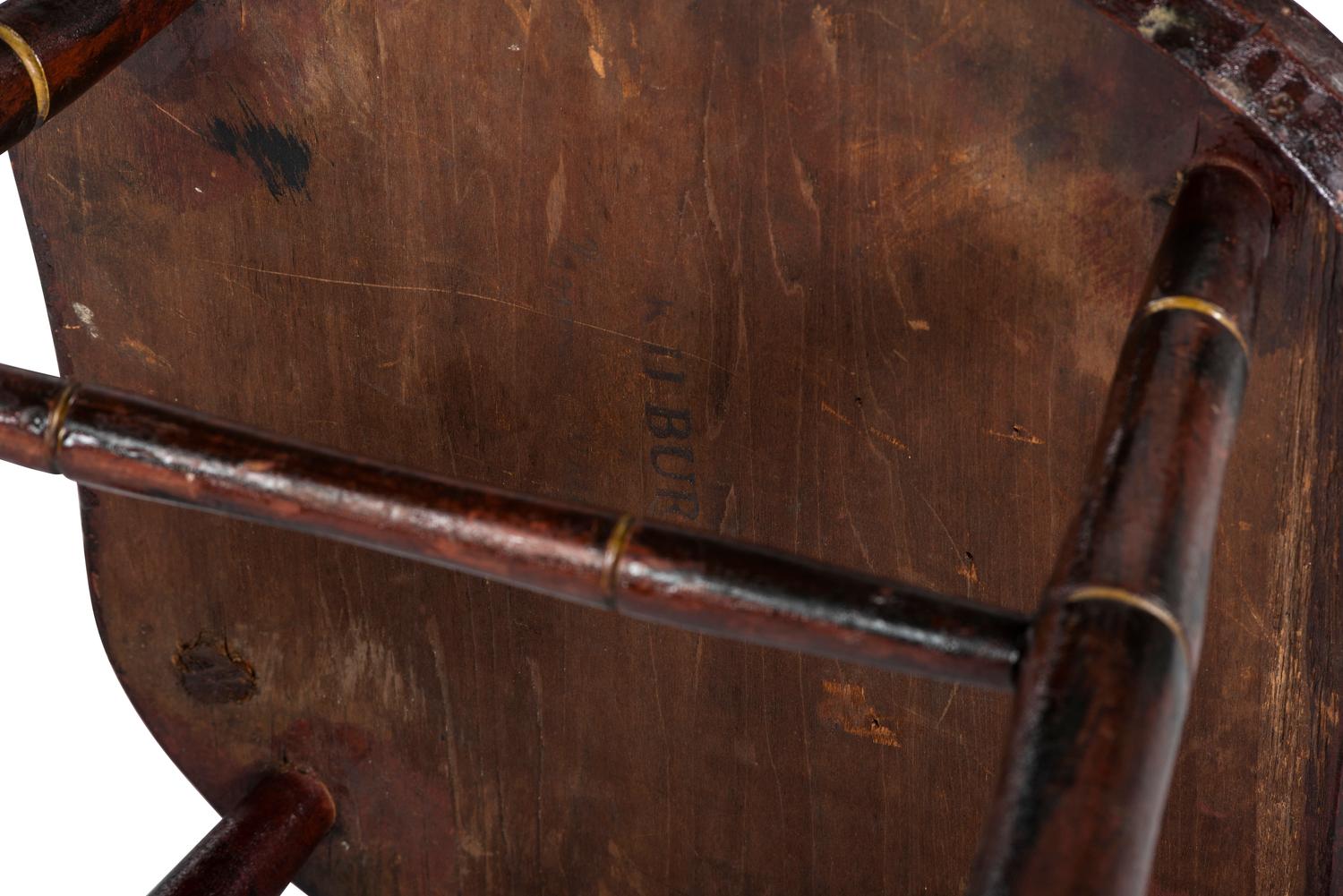 A Classical Stencil and Grain-Paint Decorated Hitchcock Side Chair