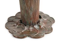 A Leaded Glass and Bronze "Water Lily" Table Lamp