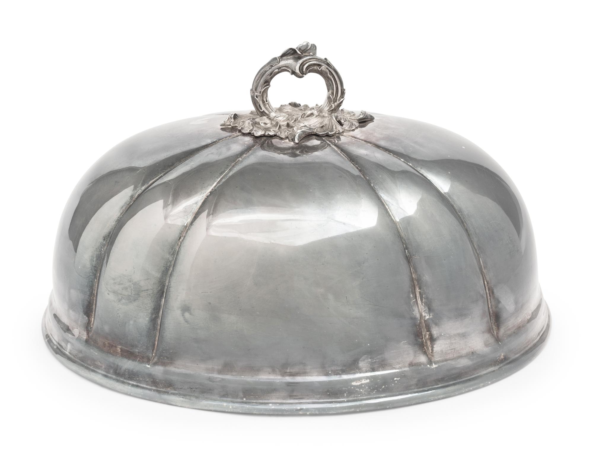 A Sheffield Silver-Plate Dish Cover
