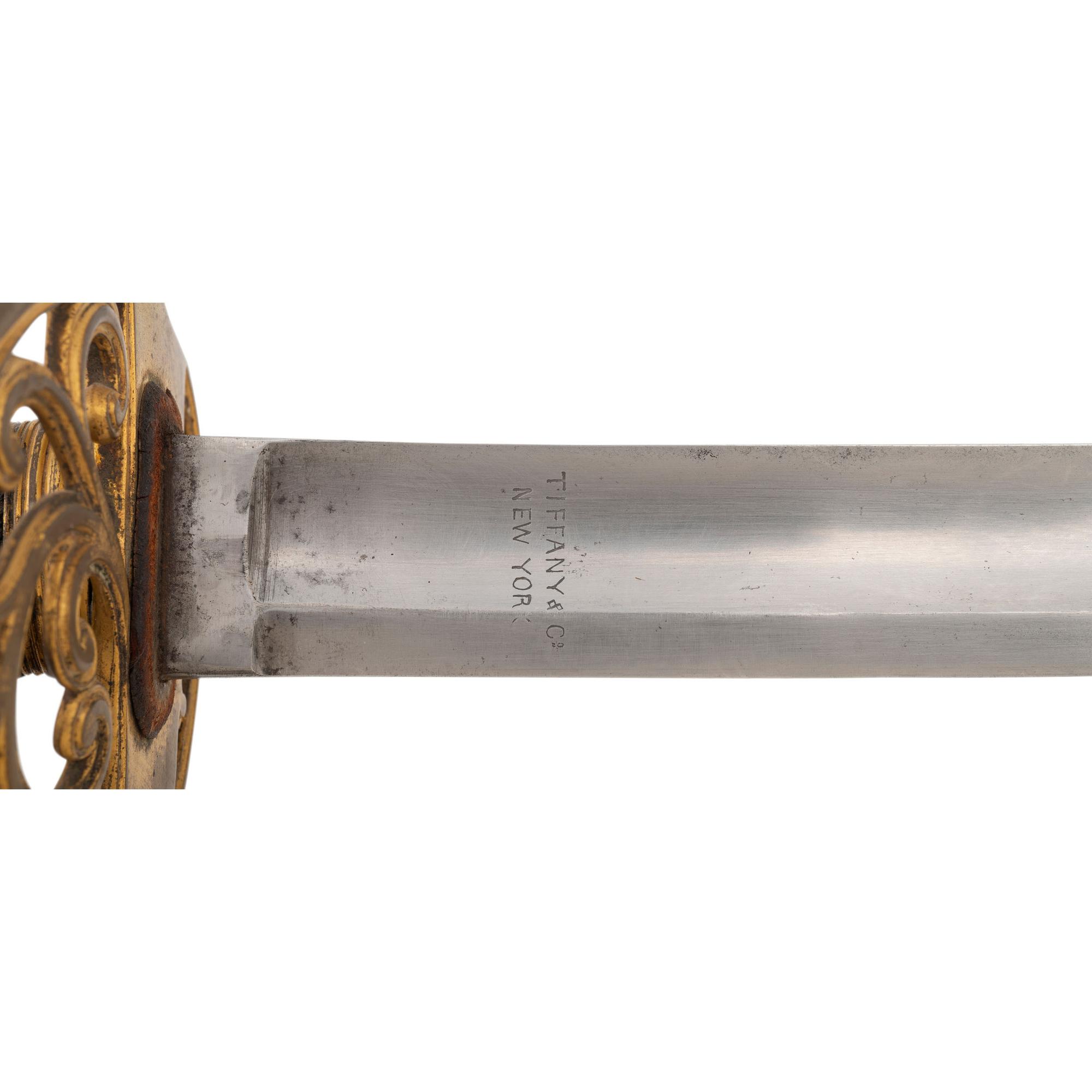 Tiffany Non-Regulation British Pattern 1822/54 Sword Inscribed to Captain Theodore Hamilton of the Richmond Guard (Co G 33rd NY Inf) and later Lt. Col. 62nd NY Inf. - WIA Marye's Heights, Spotsylvania & Winchester