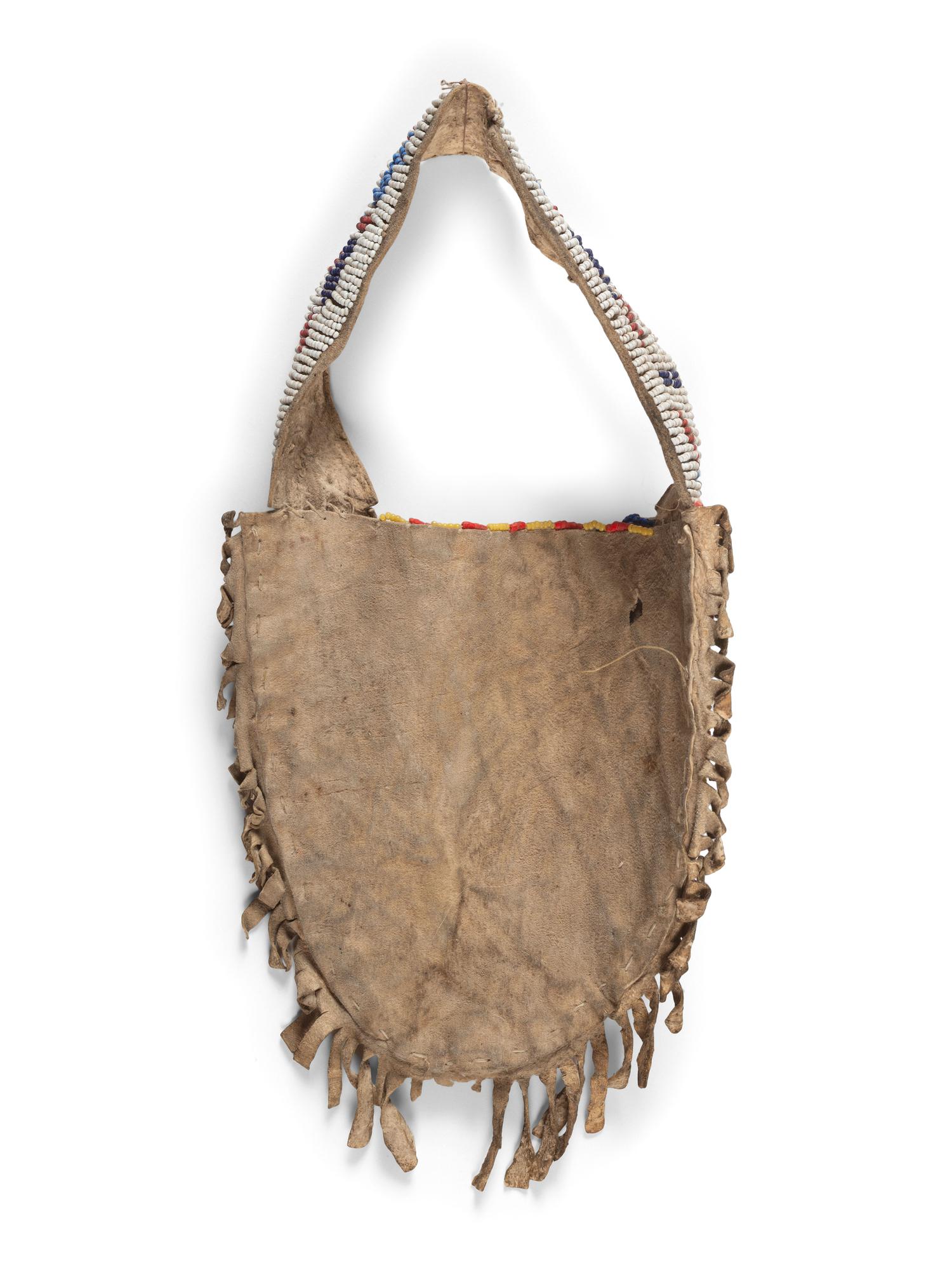Sioux Beaded Hide Bag, Made from Recycled Moccasin Upper