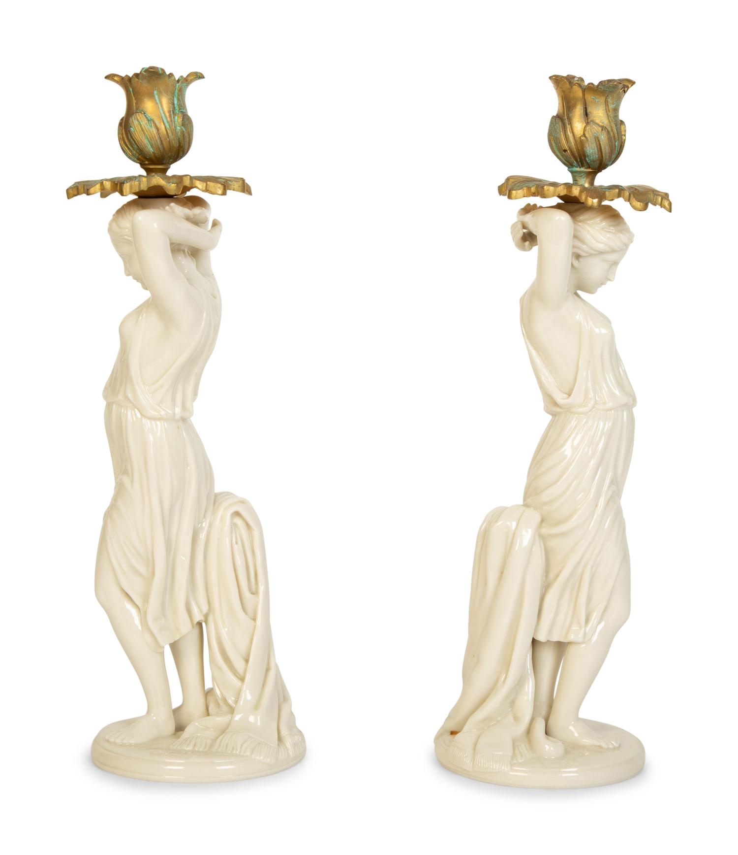 Seven Blanc de Chine Porcelain Table Articles — 20th Century