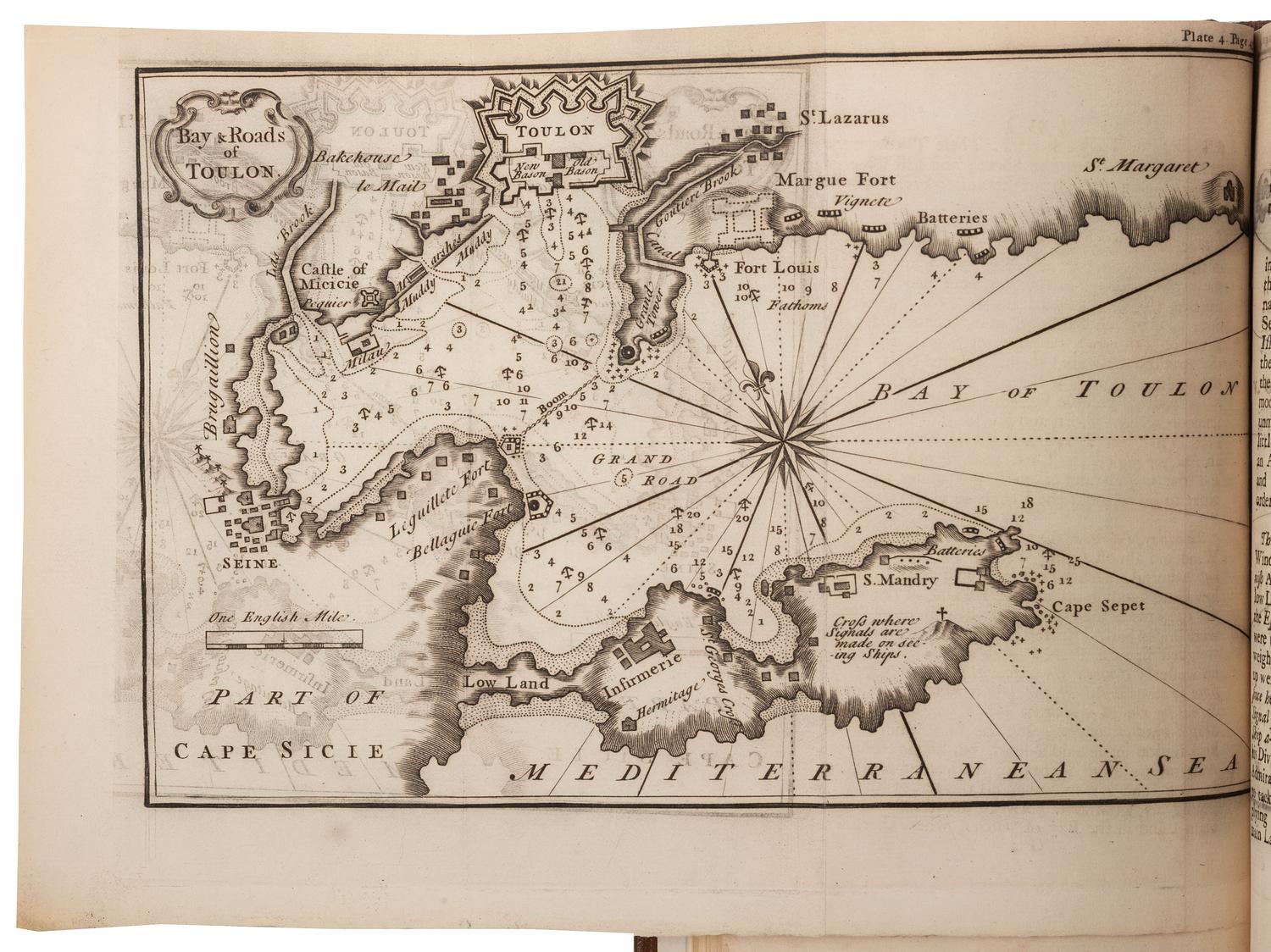 [NAVAL BATTLE] -- [MATHEWS, Thomas]. A narrative of the proceedings of His Majesty's fleet in the Mediterranean... from the year 1741, to March 1744 . London: J. Millan, 1744.