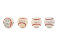 A Group of Four San Francisco Giants Signed Baseballs Including Barry Bonds (1996 Team Signed), Bobby Bonds, Orlando Cepeda and Willie Mays