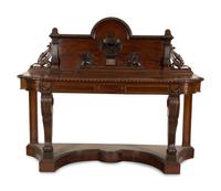 An Edwardian Carved Mahogany Hall Table — Circa 1905