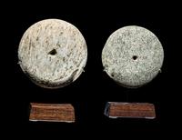 Two Neolithic Stone Discoidals