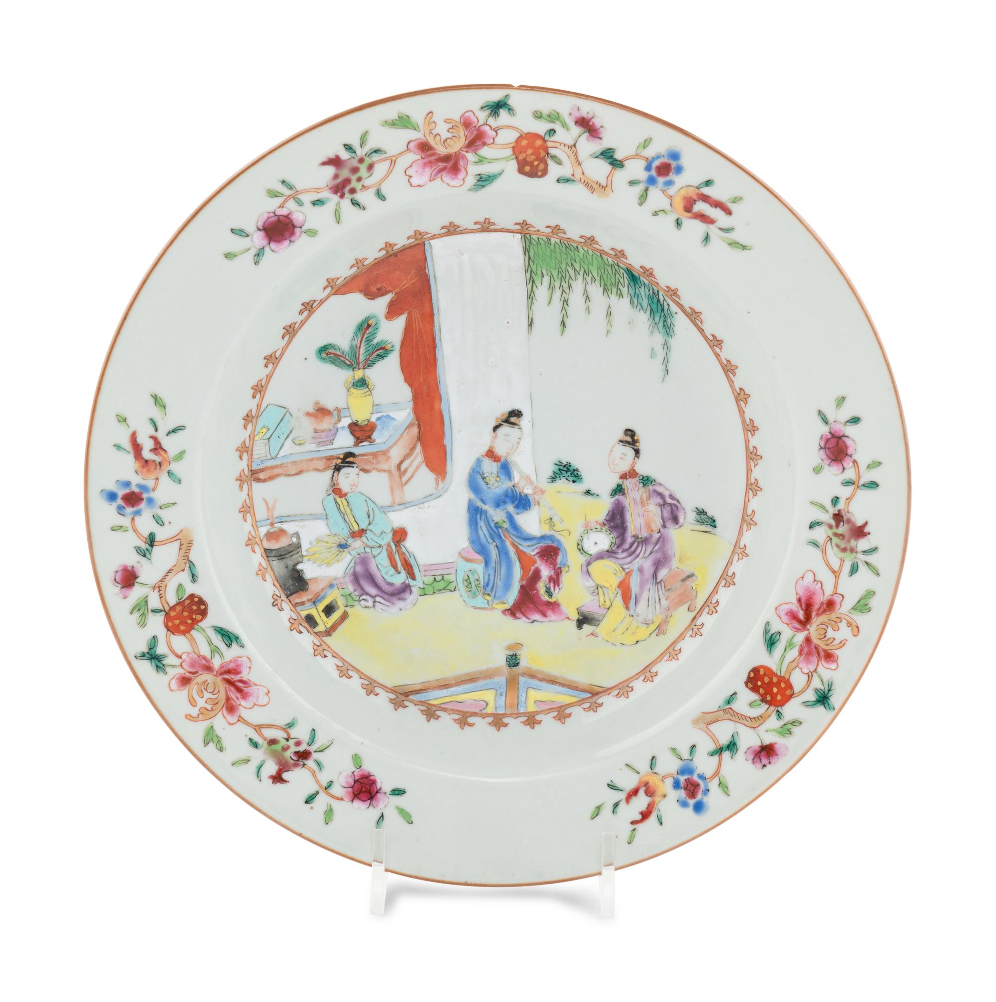 A Chinese Export Porcelain Plate
