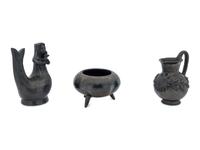 Three Dona Rosa Blackware Articles
