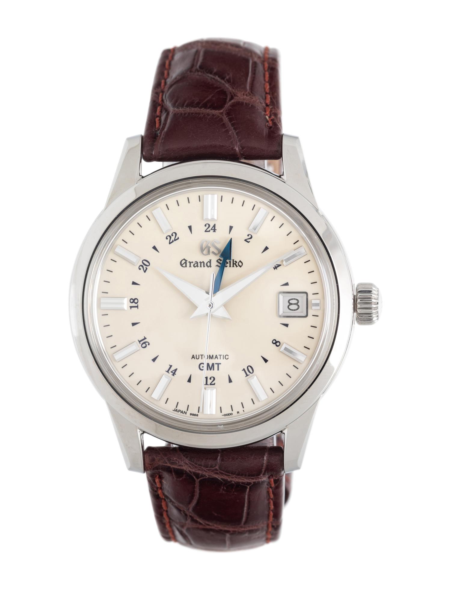GRAND SEIKO, STAINLESS STEEL GMT 'ELEGANCE' WATCH