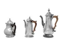 Three English Silver Teapots