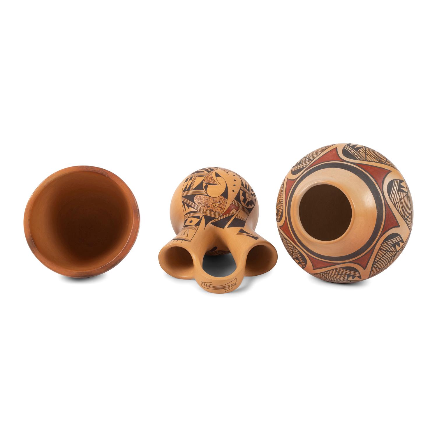 Trio of Hopi Pottery Vases