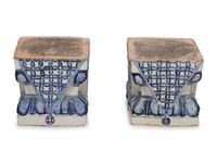 A Pair of Chinese Glazed Ceramic Guardian Lions