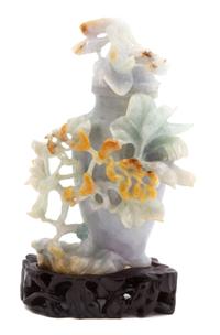 A Chinese Carved Jade Urn Height 5 1/4 inches. — 20TH CENTURY