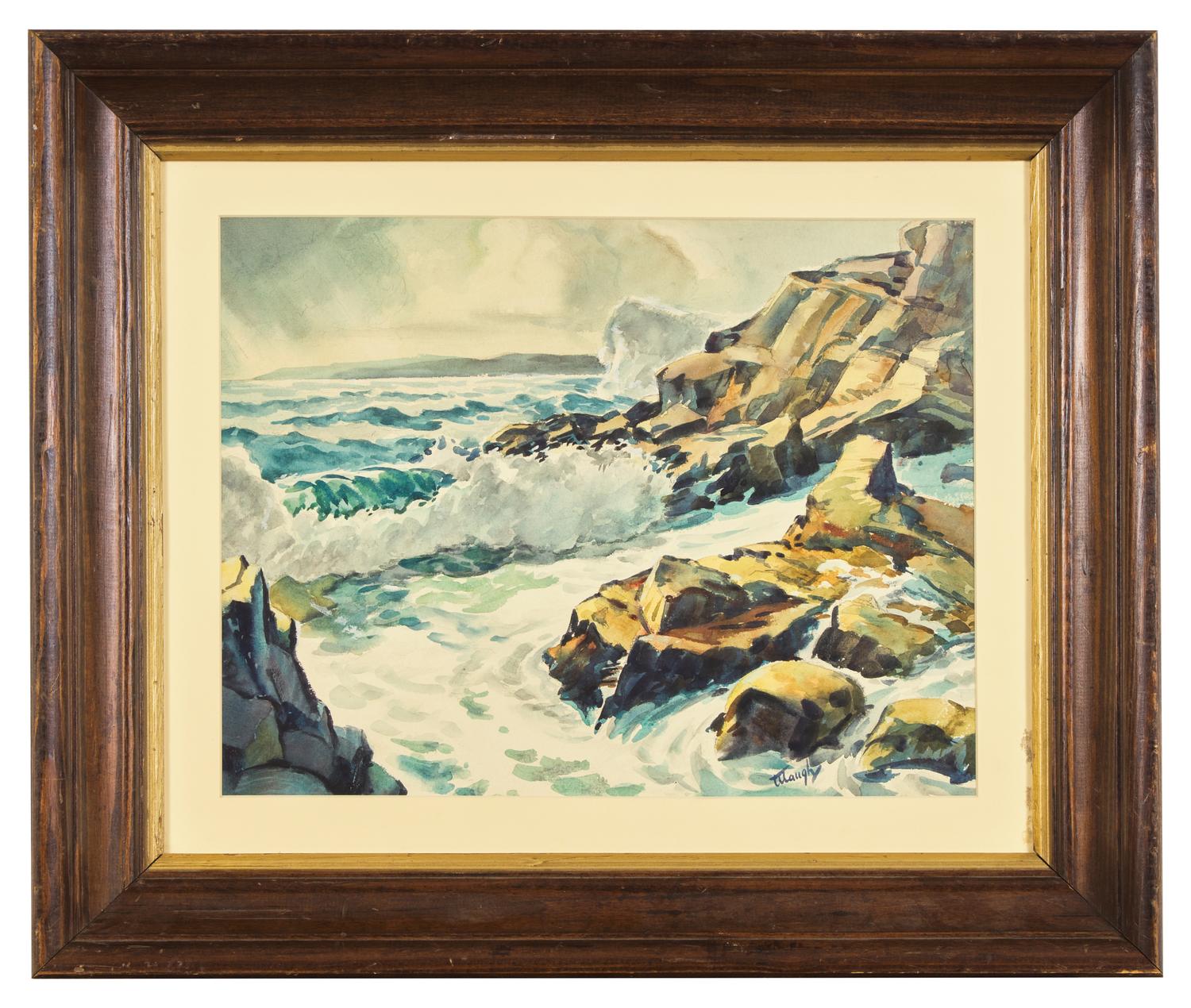 Surf Hitting Coast