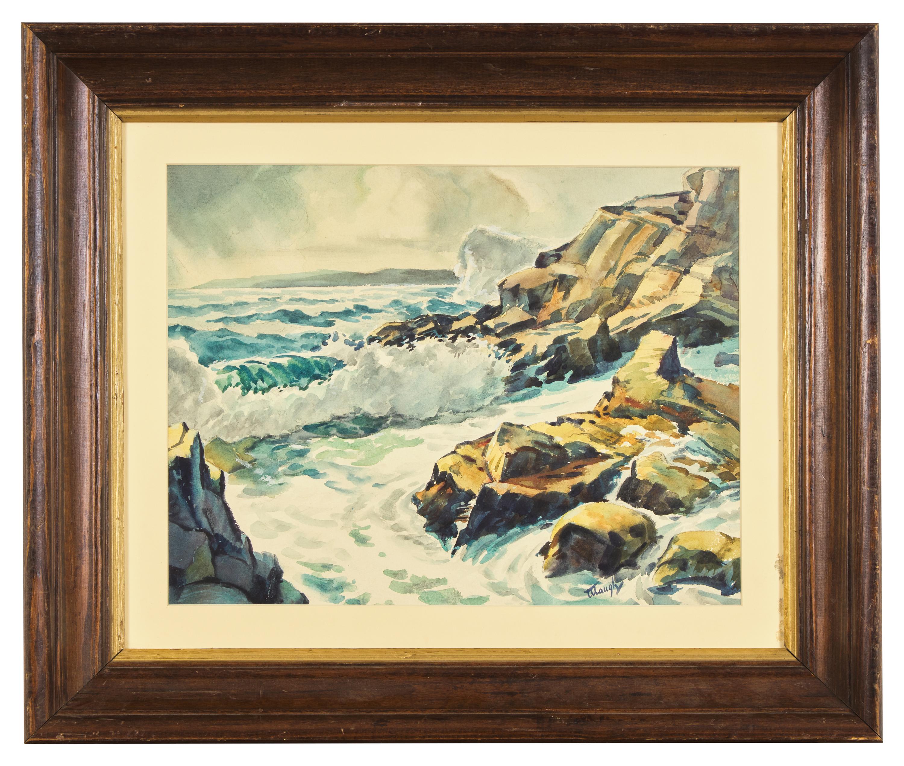 Surf Hitting Coast