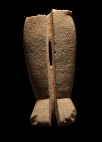 A Cycladic Marble Pair of Legs from an Idol