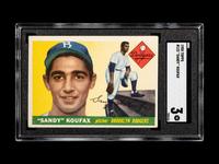 A 1955 Topps Sandy Koufax Rookie Baseball Card No. 123 (SGC 3 VG)