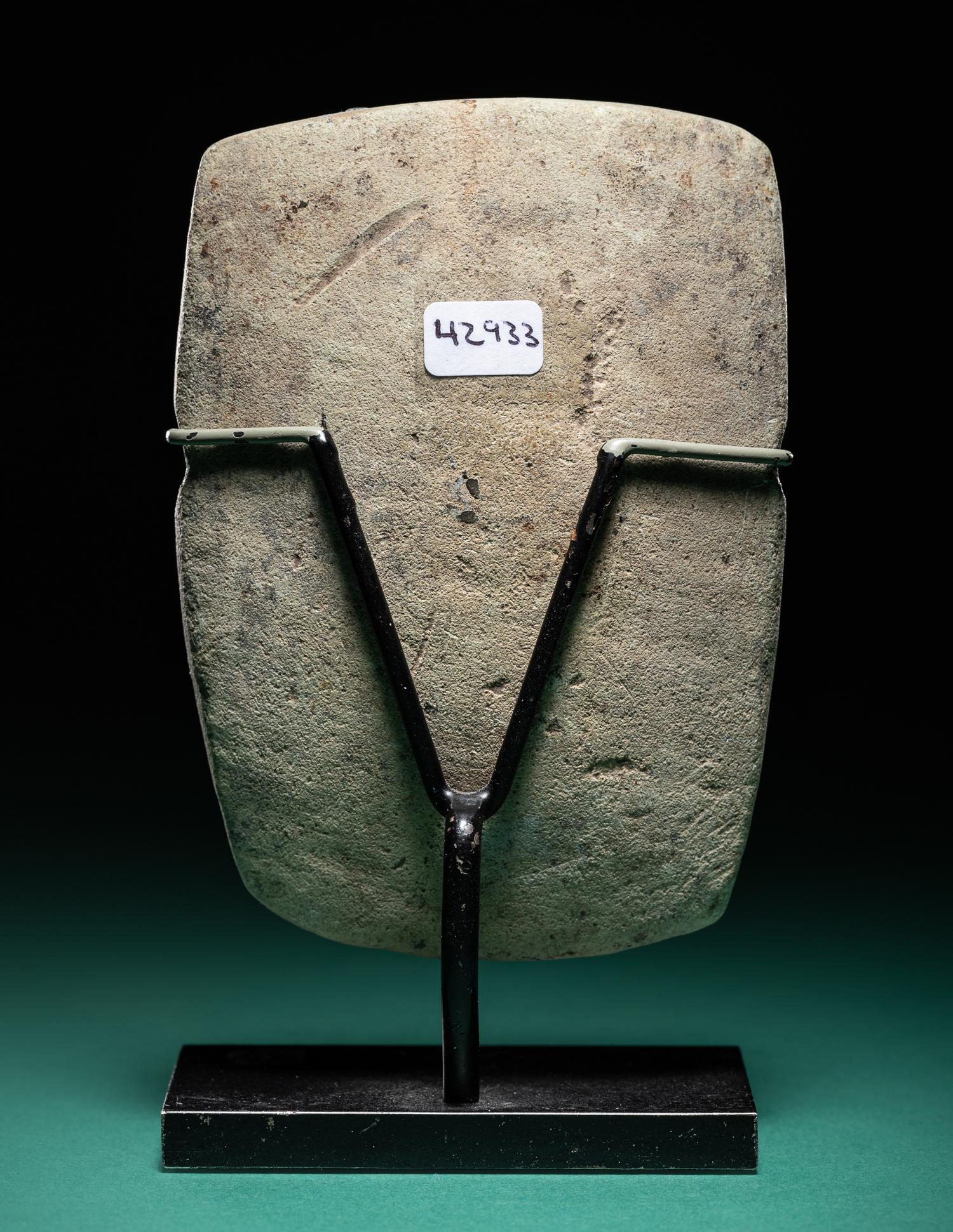A Valdivian Limestone Anthropomorphic Figure