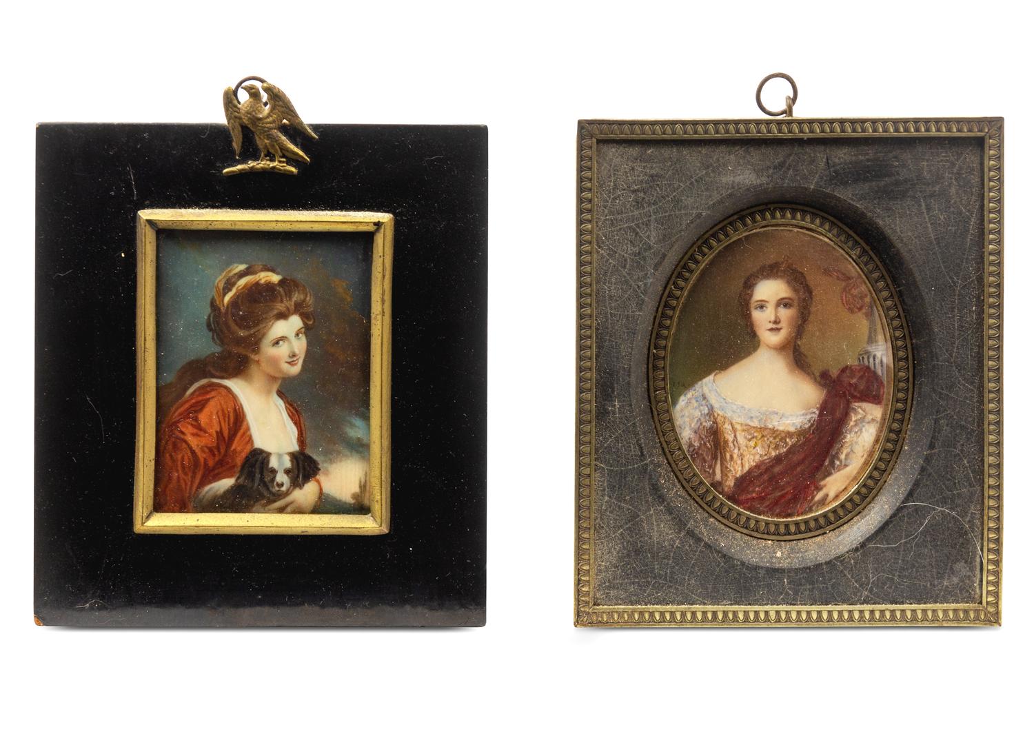 Two Continental Portrait Miniatures