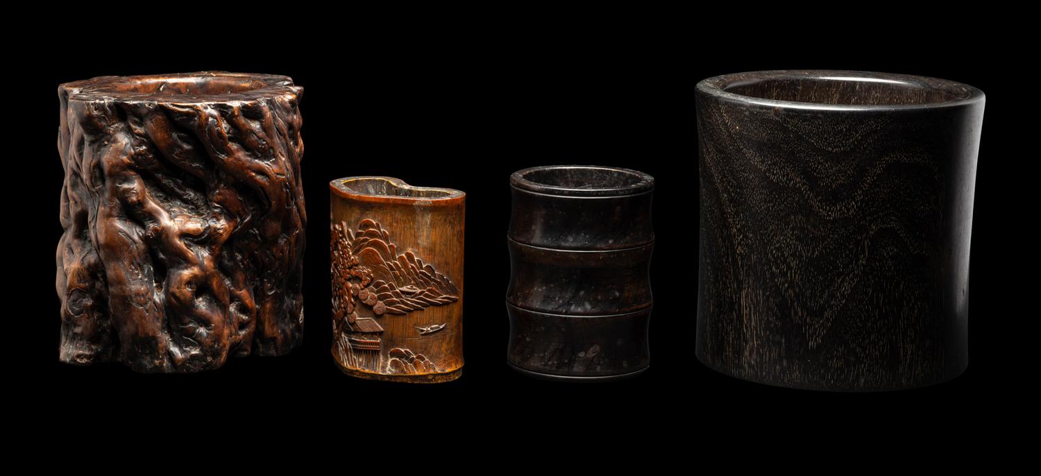 Four Chinese Brush Pots