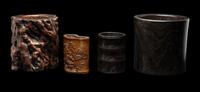 Four Chinese Brush Pots