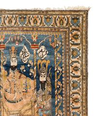 A Qashqai Houshang Shah Pictorial Rug