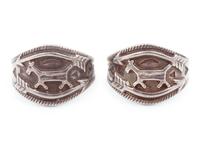 Fred Harvey Era Navajo Silver Cuff Bracelets and Rings
