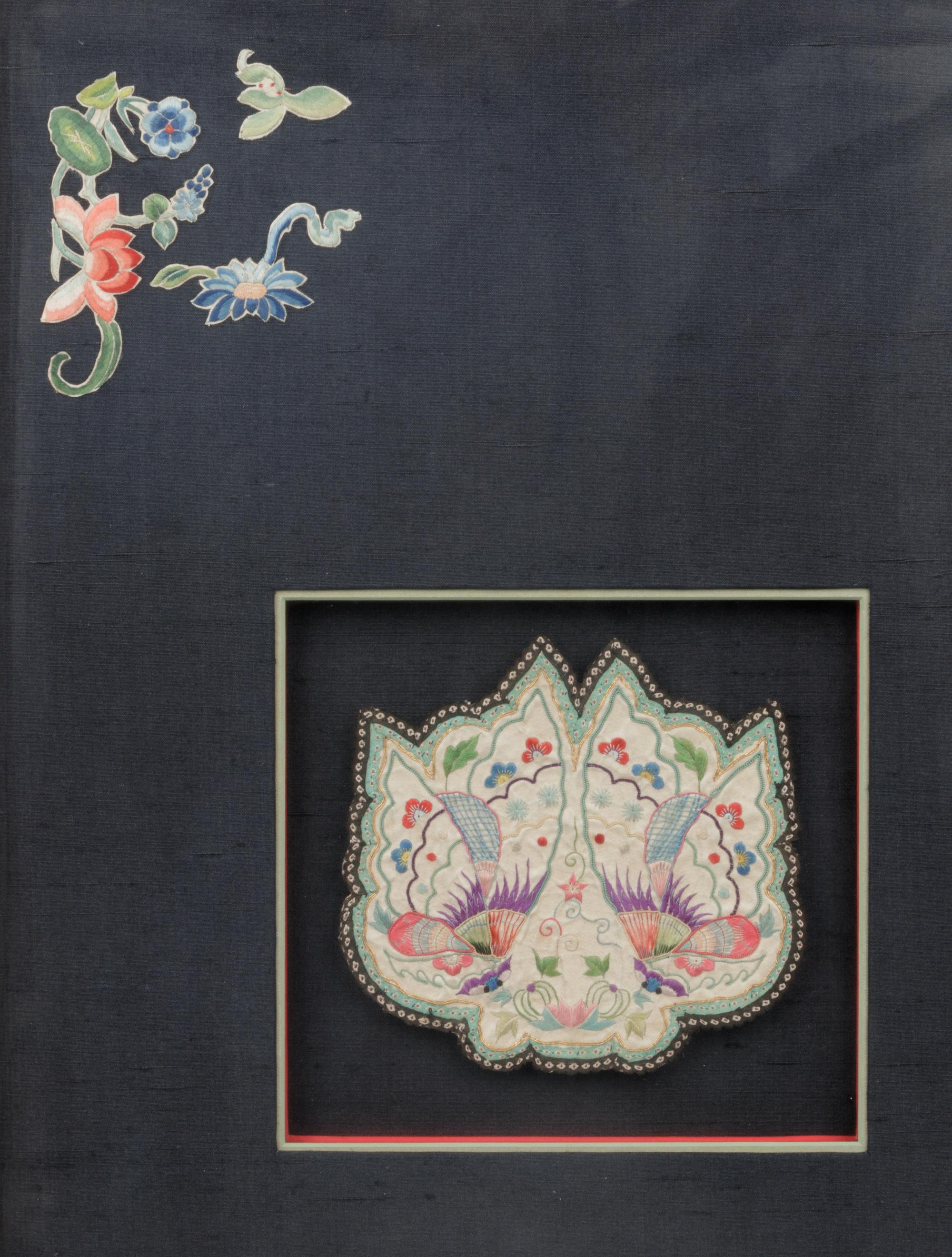 17 Chinese Embroidered Silk Panels