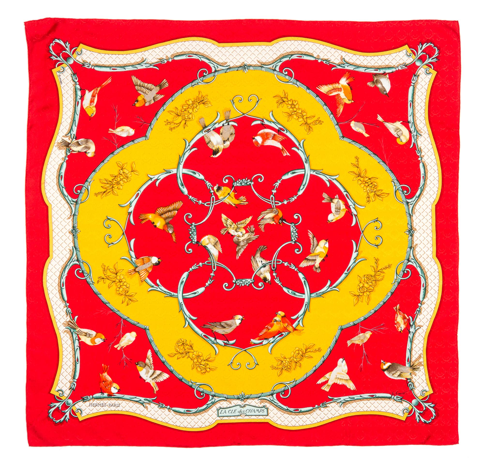 An Hermes 90cm Silk Scarf, 36"x36".