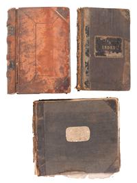 [EARLY PHOTOGRAPHY]. A group of 3 ledgers kept by American photographer F. Gutekunst. Ca 1880s-1910s.