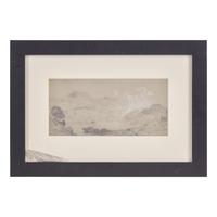Thomas Moran (American, 1837–1926) — Field Drawing #1, Lake Albano from Castel Gandolfo, 1867