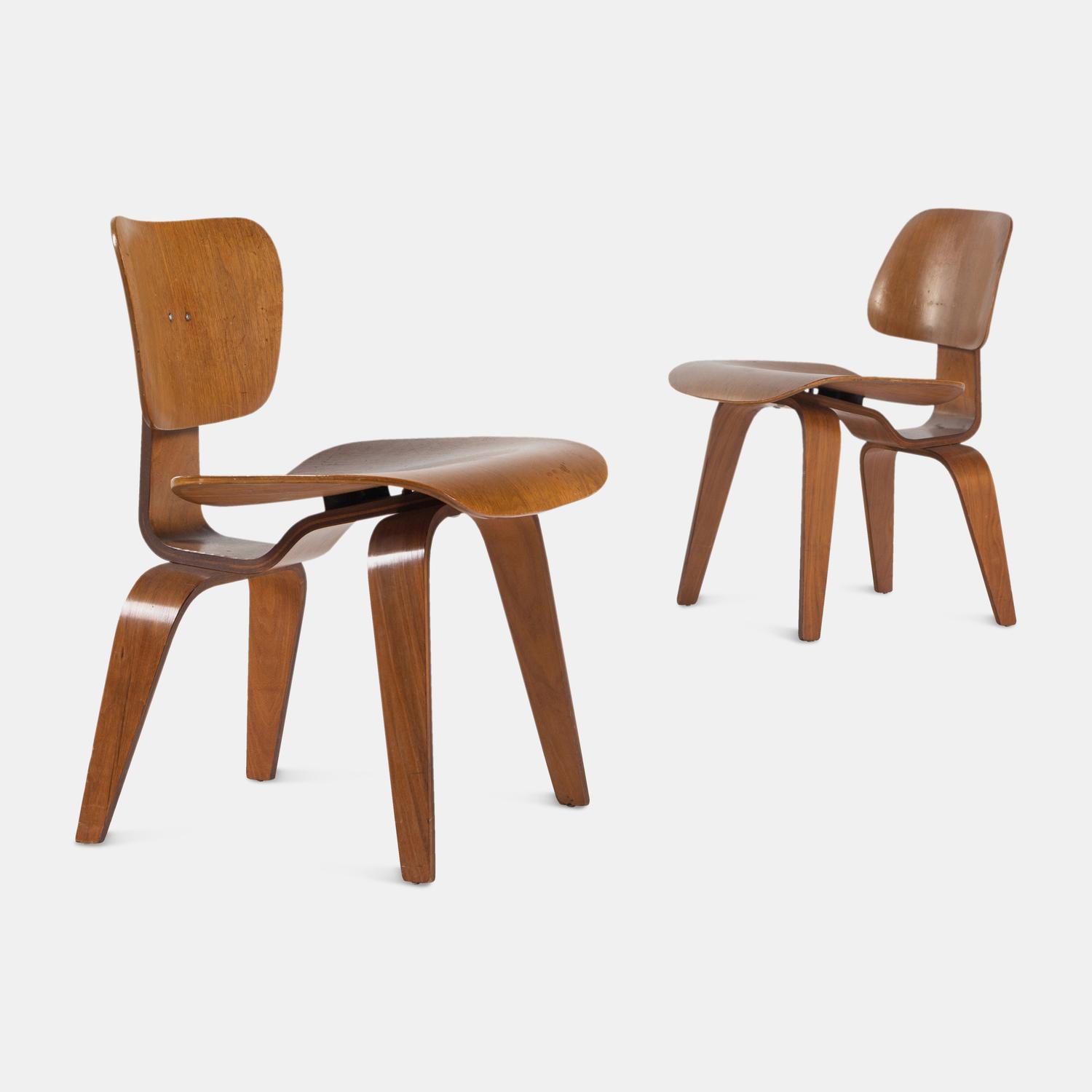 Pair of DCW Chairs, c. 1950 Zeeland, Michigan